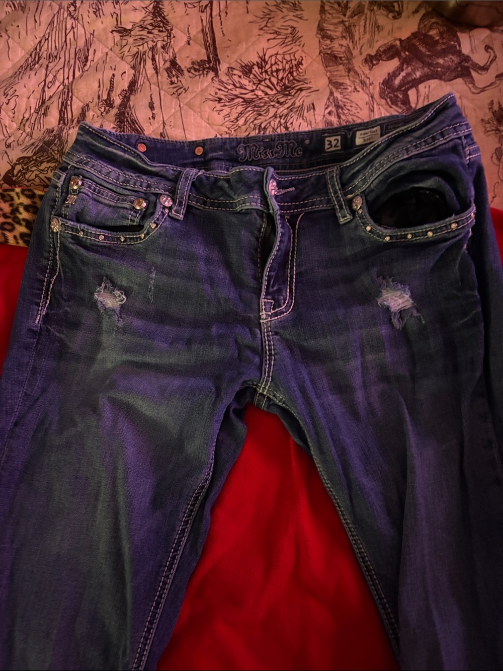 Miss Me Dark Blue Bootcut Jeans - Picture 5 of 5